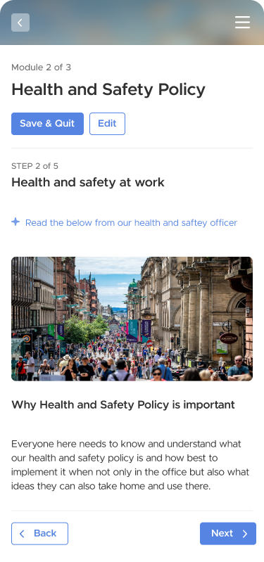 Health and Safety at Work